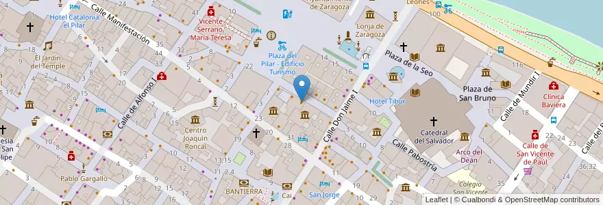 Mapa de ubicacion de El Arrozal en España, Aragón, Zaragoza, Zaragoza, Zaragoza.