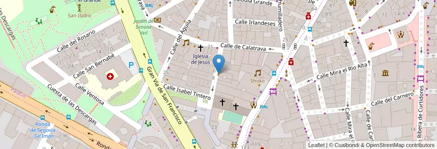 Mapa de ubicacion de El Atril en Spain, Community Of Madrid, Community Of Madrid, Área Metropolitana De Madrid Y Corredor Del Henares, Madrid.
