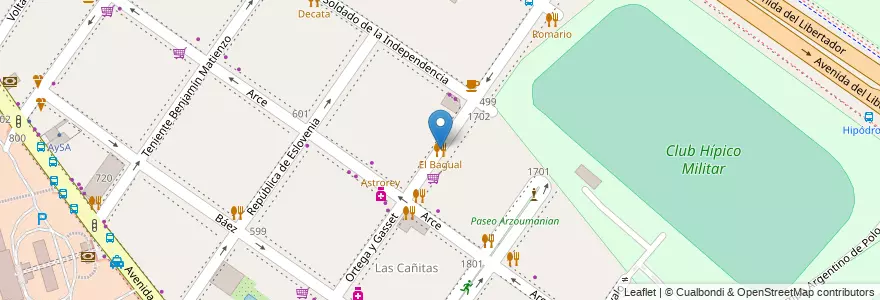 Mapa de ubicacion de El Bagual, Palermo en الأرجنتين, Ciudad Autónoma De Buenos Aires, Buenos Aires, Comuna 14.