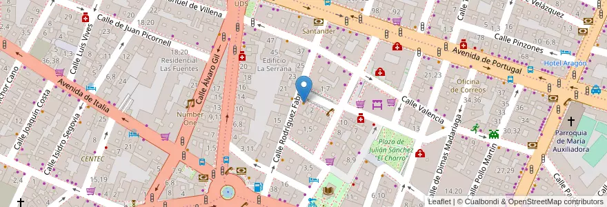 Mapa de ubicacion de El bar de Chuchi en España, Castilla Y León, Salamanca, Campo De Salamanca, Salamanca.