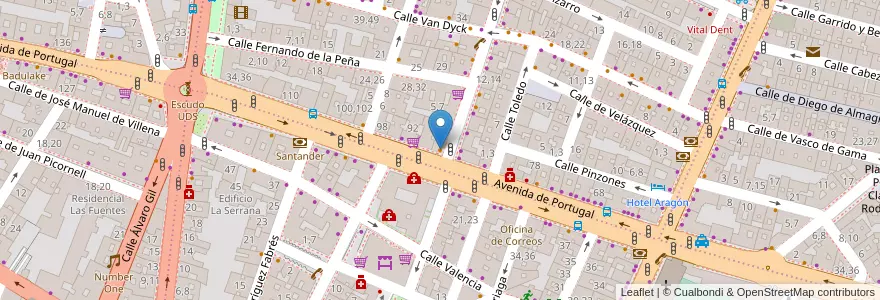 Mapa de ubicacion de El Bardo en İspanya, Castilla Y León, Salamanca, Campo De Salamanca, Salamanca.