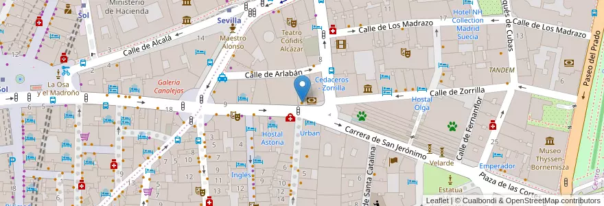 Mapa de ubicacion de El Barril de las Cortes en Испания, Мадрид, Мадрид, Área Metropolitana De Madrid Y Corredor Del Henares, Мадрид.