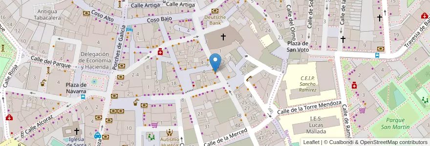 Mapa de ubicacion de El Bauti en Espanha, Aragão, Huesca, Hoya De Huesca / Plana De Uesca, Huesca.