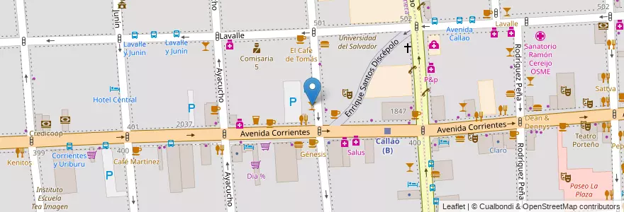 Mapa de ubicacion de El Beso Club, Balvanera en Argentinië, Ciudad Autónoma De Buenos Aires, Comuna 3, Buenos Aires.