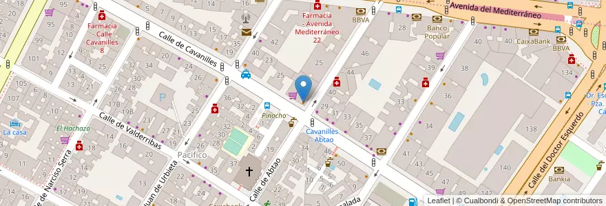 Mapa de ubicacion de El bodegón del molinero en Испания, Мадрид, Мадрид, Área Metropolitana De Madrid Y Corredor Del Henares, Мадрид.