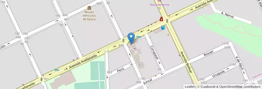 Mapa de ubicacion de El Bracero, Parrlla en Arjantin, Buenos Aires, Partido De Tandil, Tandil.