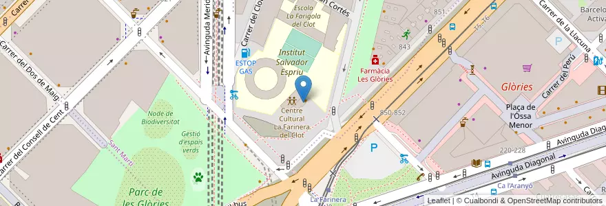Mapa de ubicacion de El brot en إسبانيا, كتالونيا, برشلونة, بارسلونس, Barcelona.