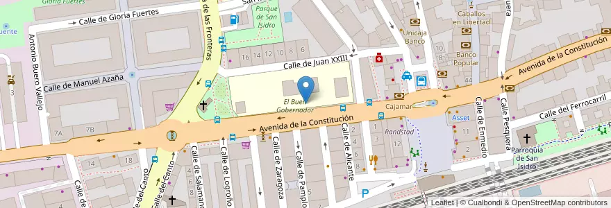 Mapa de ubicacion de El Buen Gobernador en Spanien, Autonome Gemeinschaft Madrid, Autonome Gemeinschaft Madrid, Área Metropolitana De Madrid Y Corredor Del Henares, Torrejón De Ardoz.