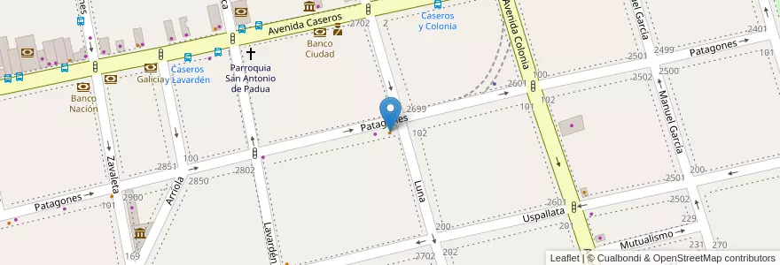 Mapa de ubicacion de El Buen Gusto en الأرجنتين, Ciudad Autónoma De Buenos Aires, Comuna 4, Buenos Aires.