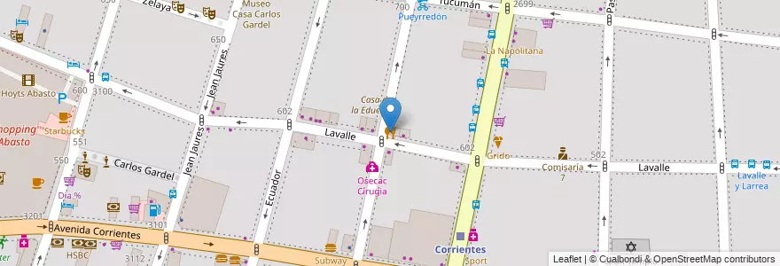 Mapa de ubicacion de El Buen Gusto, Balvanera en الأرجنتين, Ciudad Autónoma De Buenos Aires, Comuna 3, Buenos Aires.