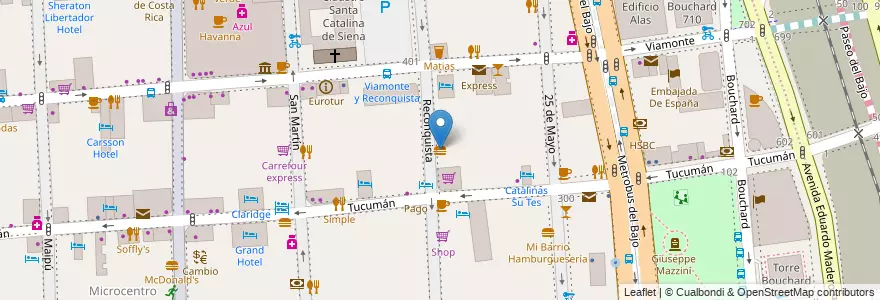 Mapa de ubicacion de El buen libro, San Nicolas en Argentine, Ciudad Autónoma De Buenos Aires, Comuna 1, Buenos Aires.