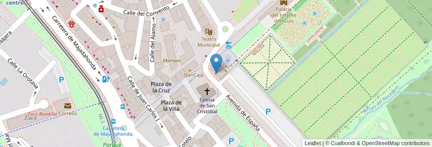 Mapa de ubicacion de El Buey en Sepanyol, Comunidad De Madrid, Comunidad De Madrid, Área Metropolitana De Madrid Y Corredor Del Henares, Boadilla Del Monte.