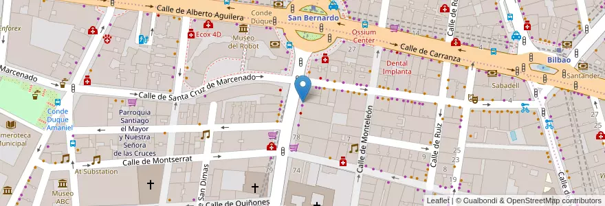 Mapa de ubicacion de El Búho en Испания, Мадрид, Мадрид, Área Metropolitana De Madrid Y Corredor Del Henares, Мадрид.