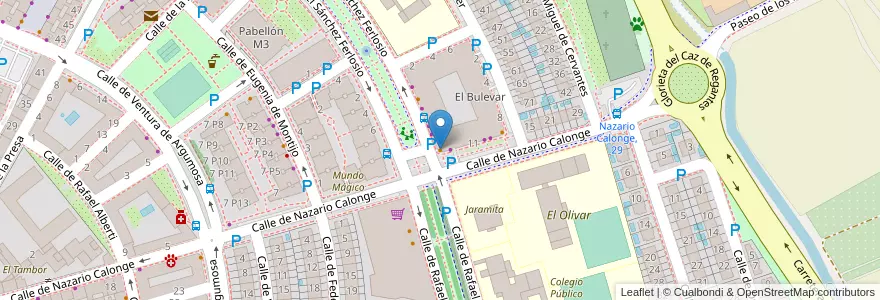 Mapa de ubicacion de El Bulevar en 西班牙, Comunidad De Madrid, Comunidad De Madrid, Área Metropolitana De Madrid Y Corredor Del Henares, San Fernando De Henares.