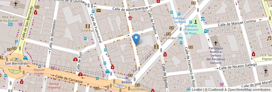 Mapa de ubicacion de El Bunker de Cisneros en Espanha, Comunidade De Madrid, Comunidade De Madrid, Área Metropolitana De Madrid Y Corredor Del Henares, Madrid.