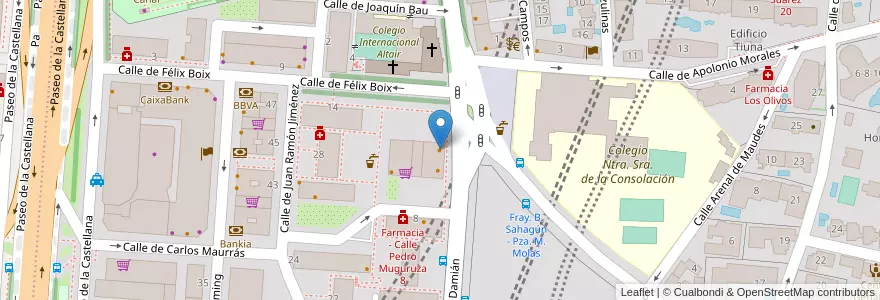 Mapa de ubicacion de El Cacique en إسبانيا, منطقة مدريد, منطقة مدريد, Área Metropolitana De Madrid Y Corredor Del Henares, مدريد.