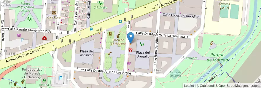 Mapa de ubicacion de El café de Macondo en 西班牙, 阿斯圖里亞斯, 阿斯圖里亞斯, Gijón/Xixón.
