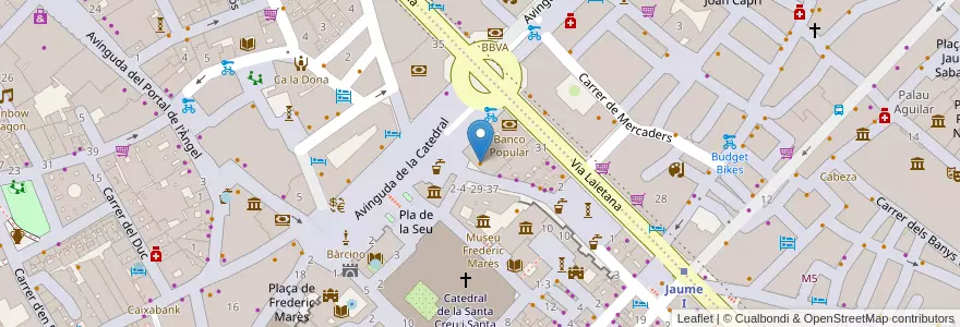 Mapa de ubicacion de El Cafè D'en Victor en اسپانیا, Catalunya, Barcelona, Barcelonès, Barcelona.