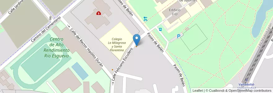 Mapa de ubicacion de El Cafetal en Sepanyol, Castilla Y León, Valladolid, Valladolid.