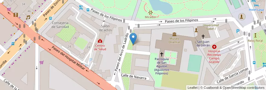 Mapa de ubicacion de El Cafetín de María en Espanha, Castela E Leão, Valladolid, Valladolid.