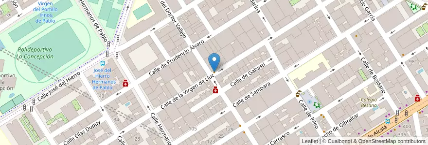 Mapa de ubicacion de El Cafetín del Barrio en Испания, Мадрид, Мадрид, Área Metropolitana De Madrid Y Corredor Del Henares, Мадрид.