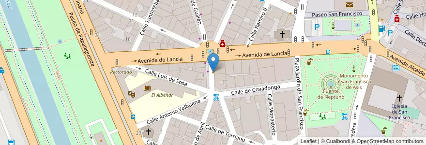 Mapa de ubicacion de El Cafeto Café & The en إسبانيا, قشتالة وليون, ليون, Tierra De León, ليون.