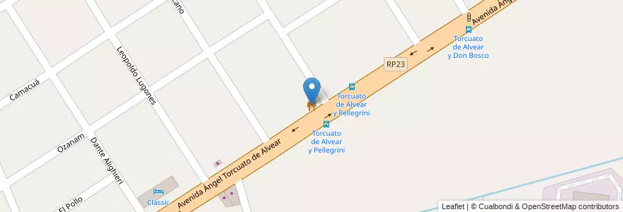 Mapa de ubicacion de El Cagario en الأرجنتين, بوينس آيرس, Partido De Tigre, Don Torcuato.