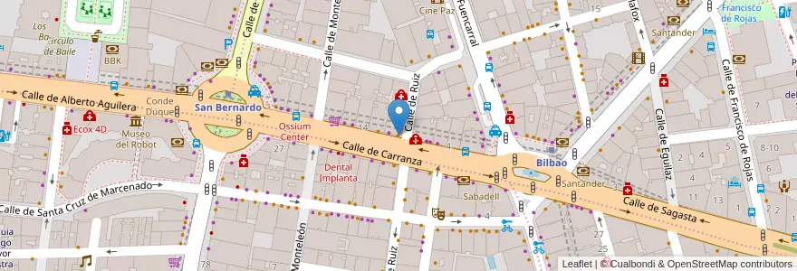 Mapa de ubicacion de El Canadiense en Испания, Мадрид, Мадрид, Área Metropolitana De Madrid Y Corredor Del Henares, Мадрид.