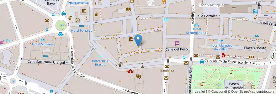 Mapa de ubicacion de El Canalla en Испания, Риоха, Риоха, Логронья.