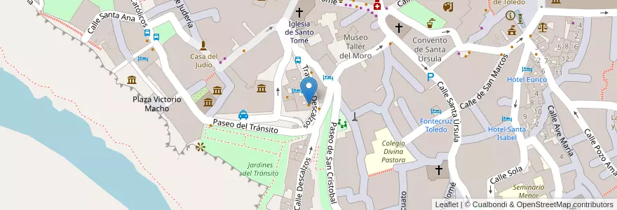 Mapa de ubicacion de El Candil Bar en Spain, Castile-La Mancha, Toledo, Toledo, Toledo.