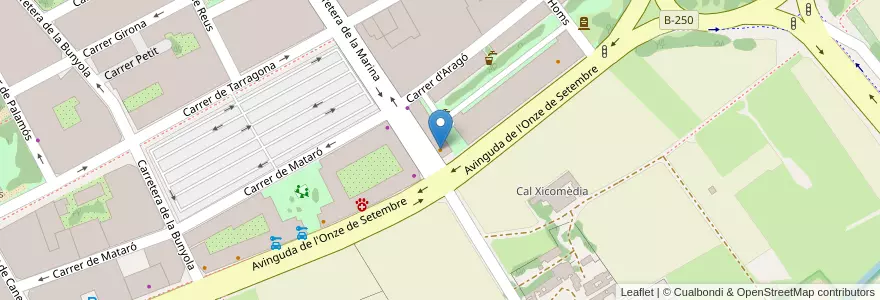 Mapa de ubicacion de El Capitán Garfio en Spagna, Catalunya, Barcelona, Baix Llobregat, El Prat De Llobregat.