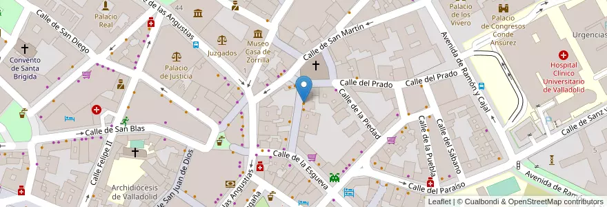 Mapa de ubicacion de El Capote de Mario en Spanien, Kastilien Und León, Valladolid, Valladolid.