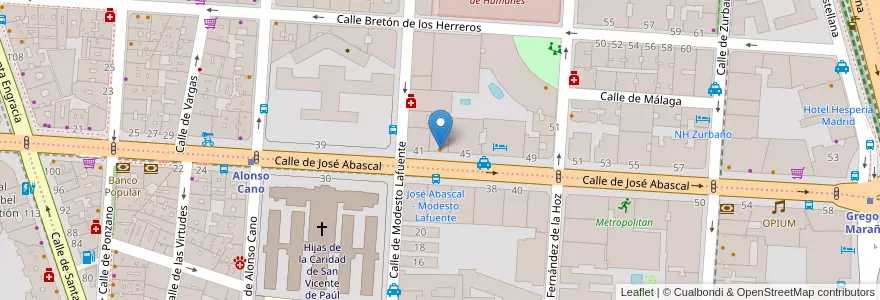 Mapa de ubicacion de El Capricho de Abascal en İspanya, Comunidad De Madrid, Comunidad De Madrid, Área Metropolitana De Madrid Y Corredor Del Henares, Madrid.