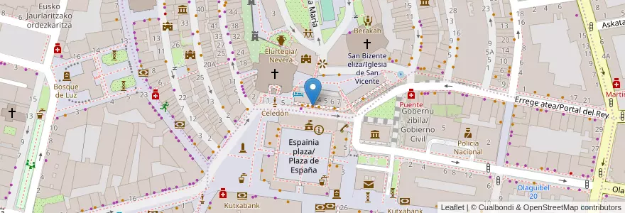 Mapa de ubicacion de El Carajo en スペイン, バスク州, Araba/Álava, Gasteizko Kuadrilla/Cuadrilla De Vitoria, Vitoria-Gasteiz.