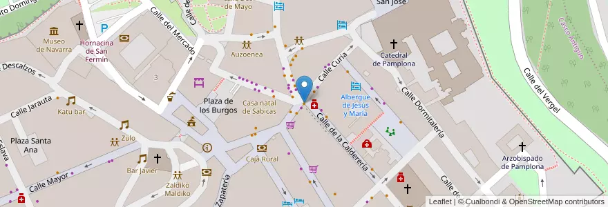Mapa de ubicacion de El Carrito de Mercaderes en Испания, Наварра, Наварра, Памплона.