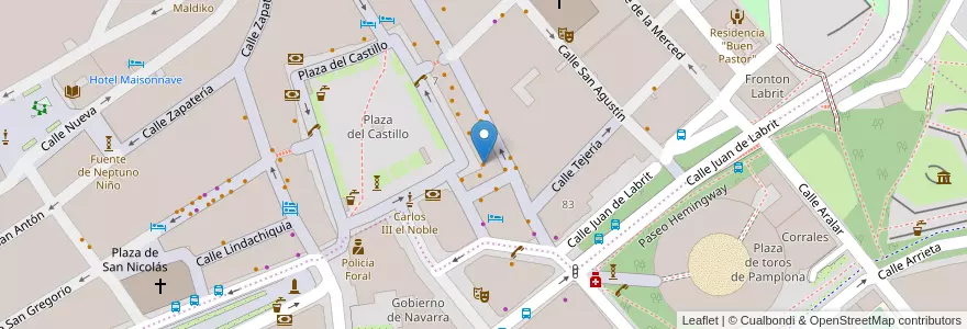 Mapa de ubicacion de El Casino en Испания, Наварра, Наварра, Памплона.