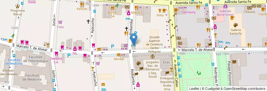 Mapa de ubicacion de El Castillo, Recoleta en Argentina, Autonomous City Of Buenos Aires, Comuna 2, Autonomous City Of Buenos Aires.