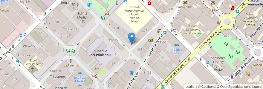 Mapa de ubicacion de El Catacroquet en Sepanyol, Catalunya, Barcelona, Barcelonès, Barcelona.