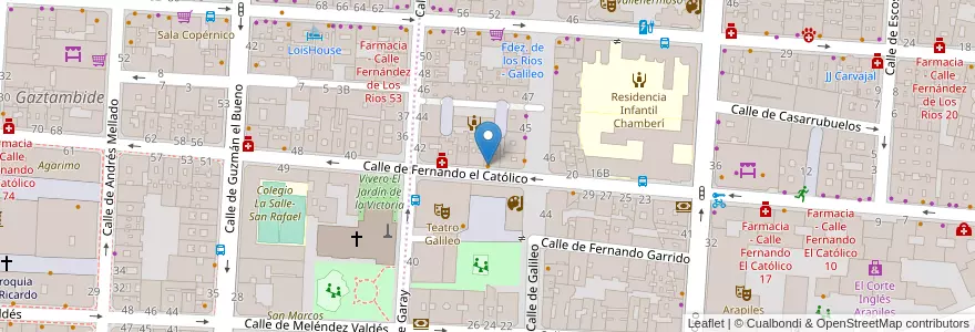 Mapa de ubicacion de El Centinela de Quevedo en Spanien, Autonome Gemeinschaft Madrid, Autonome Gemeinschaft Madrid, Área Metropolitana De Madrid Y Corredor Del Henares, Madrid.