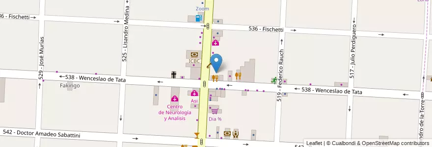 Mapa de ubicacion de El Centinela en Аргентина, Буэнос-Айрес, Partido De Tres De Febrero, Caseros.