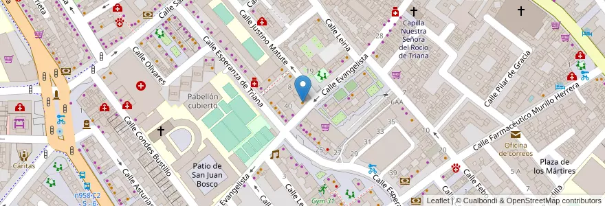 Mapa de ubicacion de El CERO 10 en Espanha, Andaluzia, Sevilla, Sevilla.