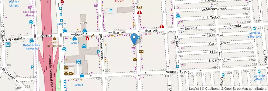 Mapa de ubicacion de El César, Liniers en Argentinië, Ciudad Autónoma De Buenos Aires, Comuna 9, Buenos Aires.