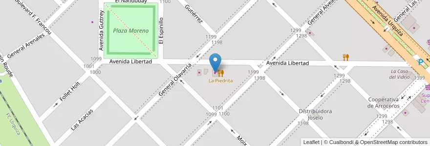 Mapa de ubicacion de El Charrua en 阿根廷, 恩特雷里奥斯省, Departamento Colón, Distrito Segundo, Villa Elisa, Villa Elisa.