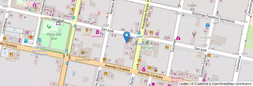 Mapa de ubicacion de El Chiche en آرژانتین, سانتافه, Departamento Rosario, Municipio De Funes, Funes.
