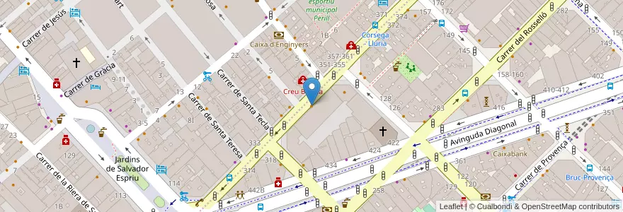 Mapa de ubicacion de El Chiringuito Bar en 西班牙, Catalunya, Barcelona, Barcelonès, Barcelona.