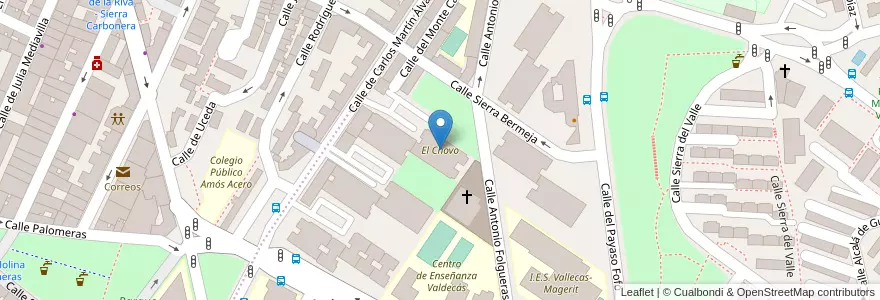 Mapa de ubicacion de El Chovo en Испания, Мадрид, Мадрид, Área Metropolitana De Madrid Y Corredor Del Henares, Мадрид.