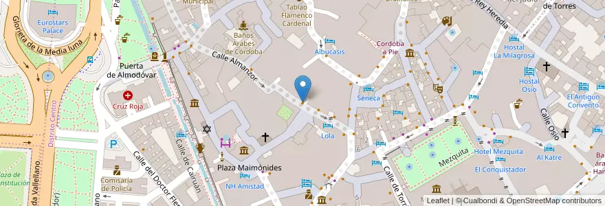 Mapa de ubicacion de El Churrasco en Испания, Андалусия, Кордова, Кордова.