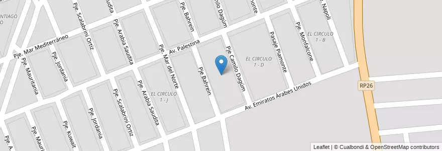 Mapa de ubicacion de EL CIRCULO 1 - H en 아르헨티나, Salta, Capital, Municipio De Salta, Salta.