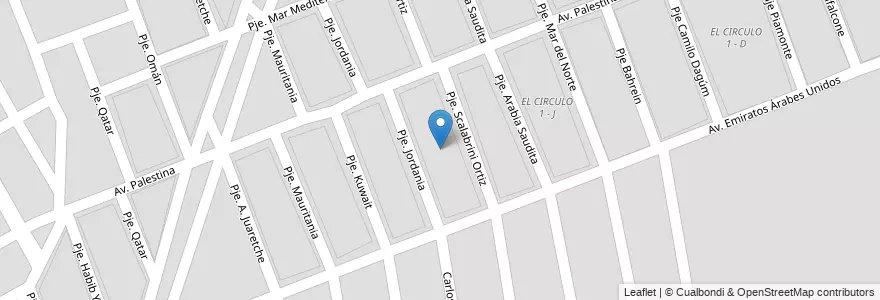 Mapa de ubicacion de EL CIRCULO 1 - L en Аргентина, Сальта, Capital, Municipio De Salta, Salta.