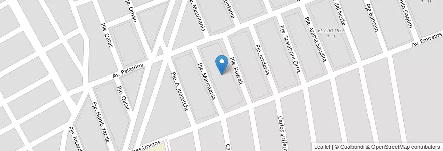 Mapa de ubicacion de EL CIRCULO 1 - N en Argentinien, Salta, Capital, Municipio De Salta, Salta.